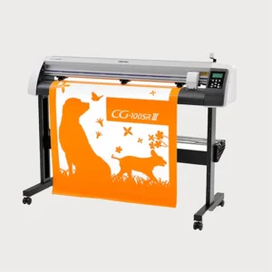 Plotter cortando vinilo adhesivo